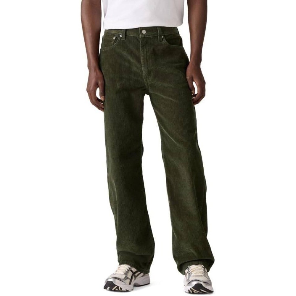 Levi's 565 Loose Straight 30x30 Men's Corduroy Baggy Pants Deep Depths Green